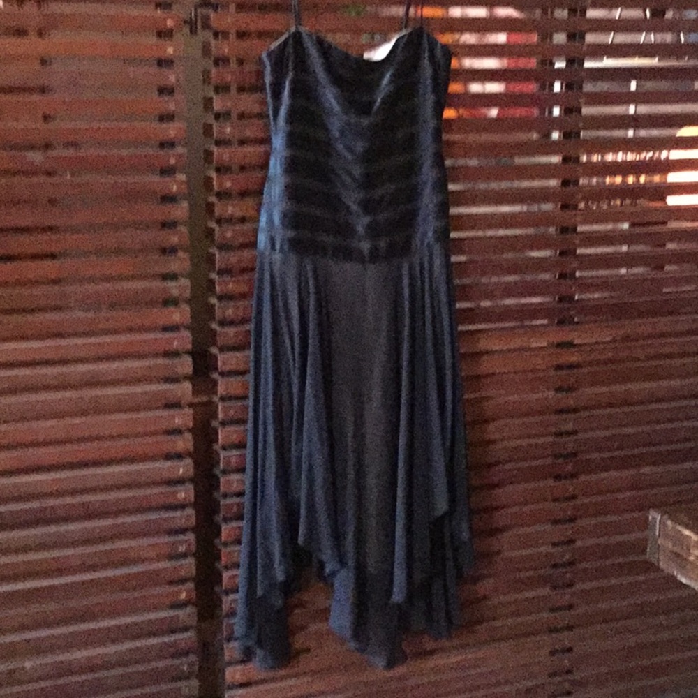BCBG black and gold dress